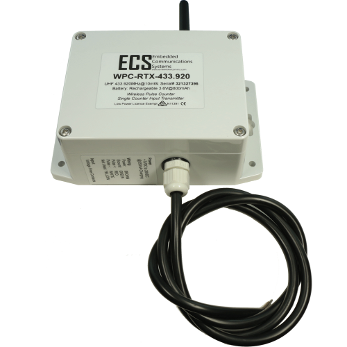 WPC-RTX : Wireless Pulse Counter Transmitter - Rechargeable