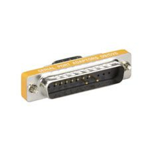 LM025 : Slimline Adapter, DB9 to DB25, Male/Male